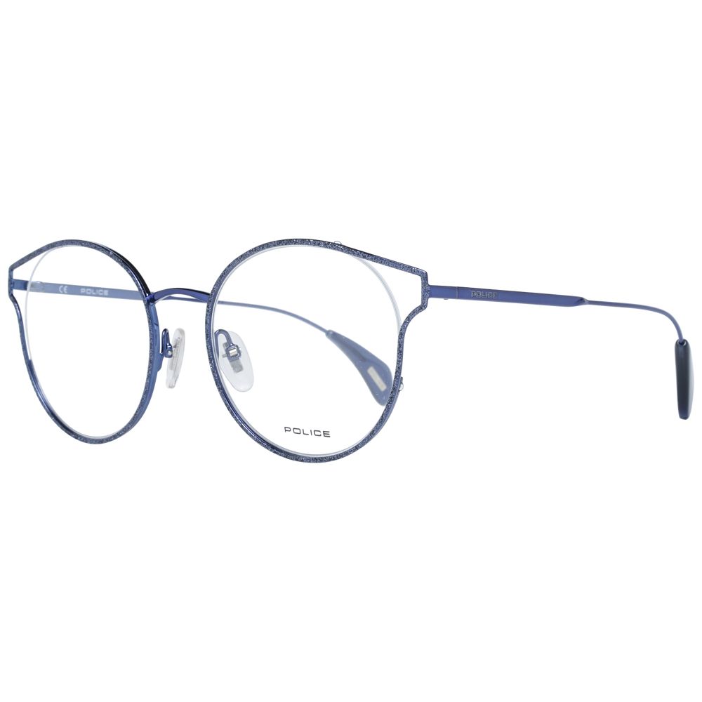 Police Blaue Brille aus Metall & Kunststoff (Fassung)