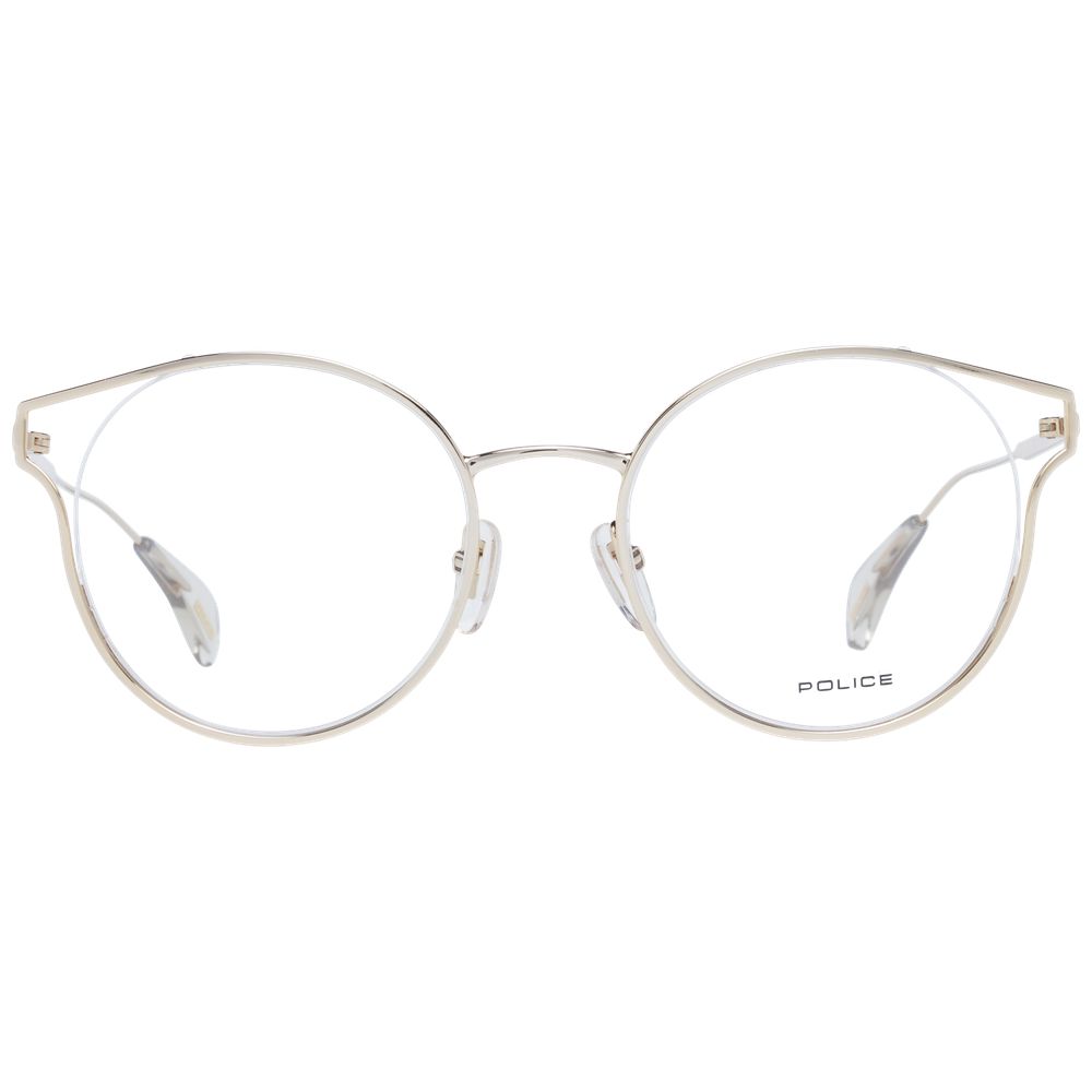 Police Brille mit roségoldenem Metall- und Kunststoffrahmen