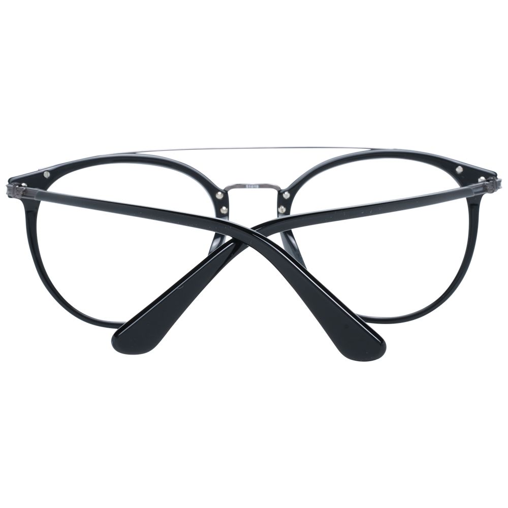 Police Brille aus schwarzem Metall & Kunststoff (Gestell)