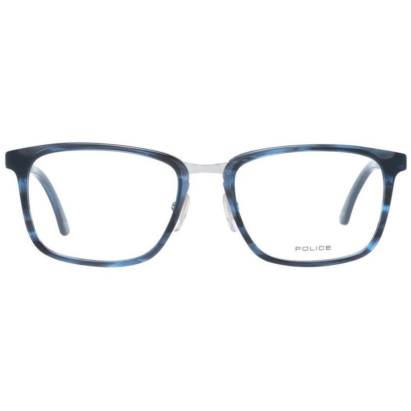 Police Blue Plastic Glasses Frame