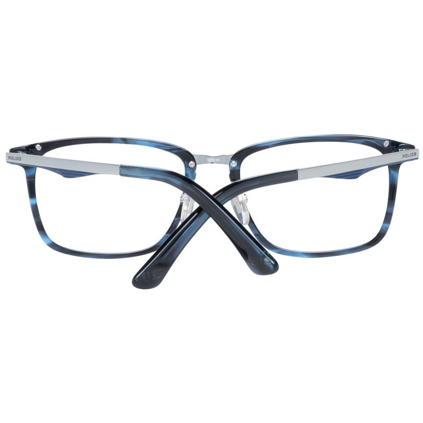 Police Blue Plastic Glasses Frame