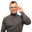 Tommy Hilfiger Brille aus schwarzem Metall und Kunststoff (Gestell)