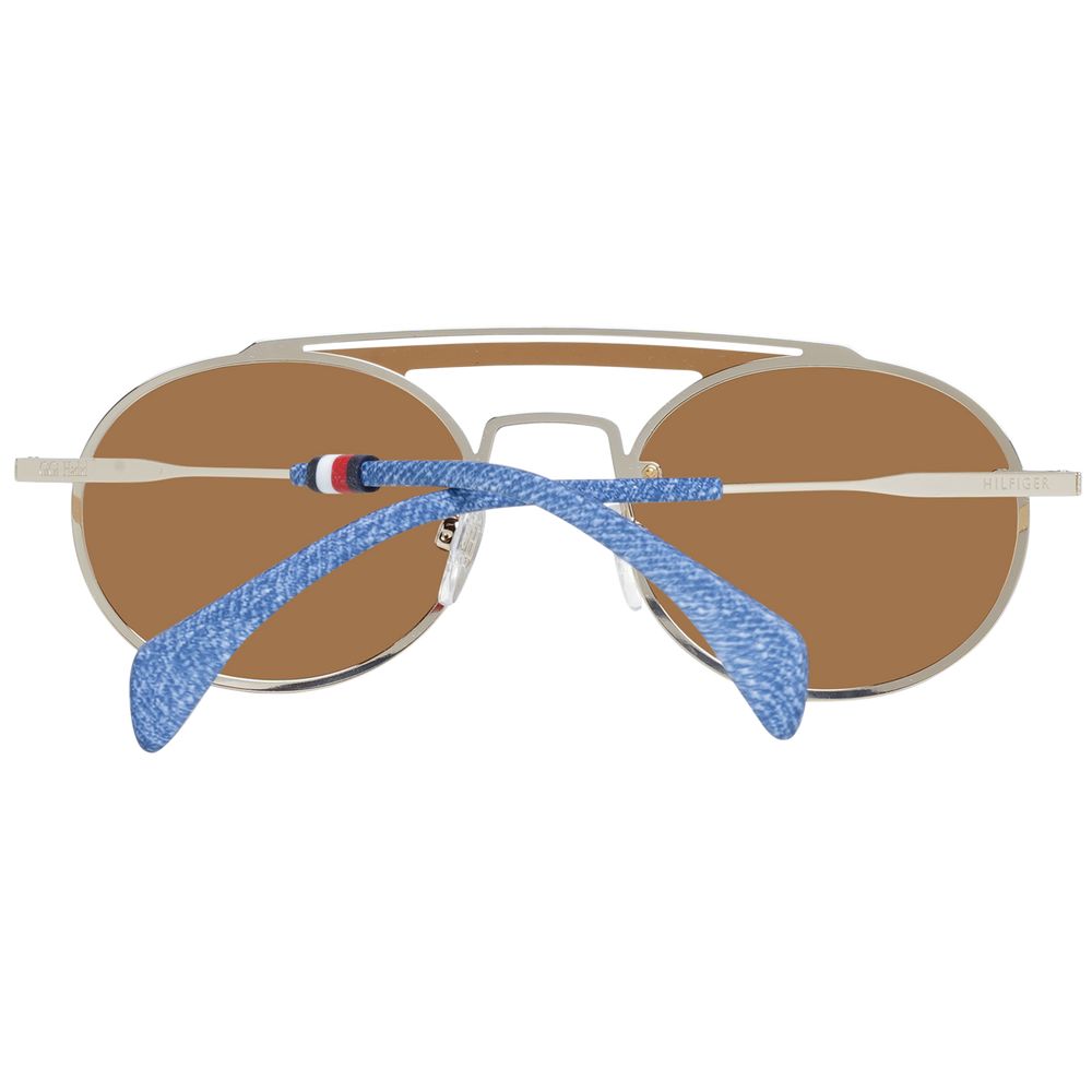 Tommy Hilfiger Sunglasses in Gold-Tone Metal & Plastic
