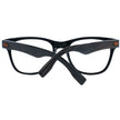 Ermenegildo Zegna Herren schwarze Kunststoffbrille Vollrand trapezförmig mit Federscharnier und Marken-Etui