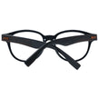 Ermenegildo Zegna Herrenbrille schwarzer Kunststoff Vollrand rund 51-42-18 Federscharnier Marken-Etui