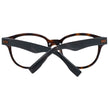 Ermenegildo Zegna Herrenbraune Kunststoff-Brille rund vollrand mit Federscharnier und Markenetui