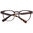 Ermenegildo Zegna Herren Brille Bronze Titan Vollrand rund Kunststoff Gläser Demobrille