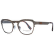 Ermenegildo Zegna Herrenbrille Bronze Titan Vollrand trapezförmiger Rahmen transparente Kunststoffgläser