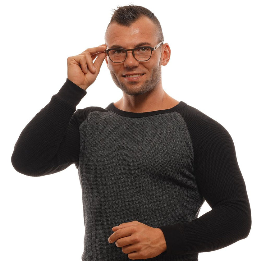 Ermenegildo Zegna Herren-Brille Bronze Titan Vollrand trapezförmig transparent Kunststoffgläser