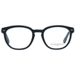 Ermenegildo Zegna Herren schwarze Kunststoffbrille rund ohne Extras mit Marken-Etui