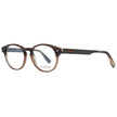 Ermenegildo Zegna Herren braune Kunststoffbrille rund Vollrand ohne Extras mit Marken-Etui