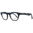 Ermenegildo Zegna schwarze Herren Kunststoffbrille mit trapezförmigem Vollrandrahmen und Federscharnier