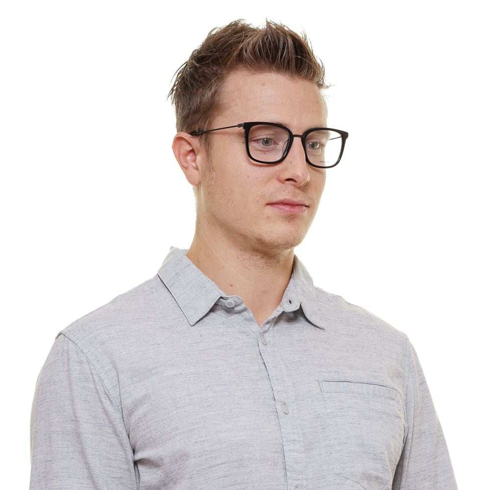 Police glasses in black metal & plastic (frame)