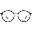 Police Brille aus schwarzem Metall und Kunststoff (Gestell)