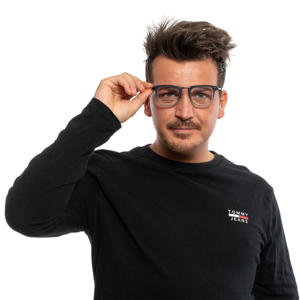 Police Blue Glasses Made of Metal & Plastic (Frame)