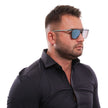 Police metal and plastic sunglasses in blue