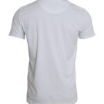 Dolce & Gabbana White Cotton T-shirt with Round Neck and Short Sleeves