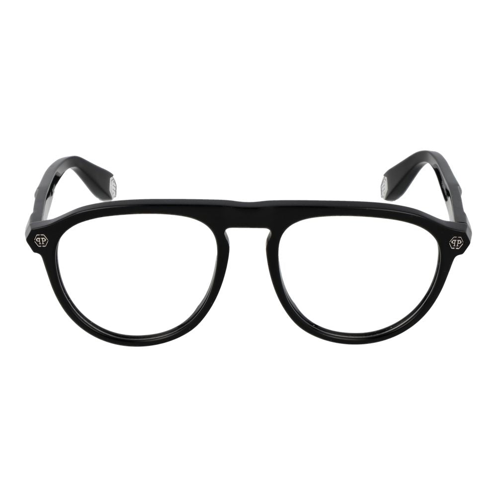 Philipp Plein Glasses with Black Cellulose Acetate Frames