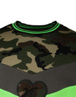 Dolce & Gabbana Mehrfarbiger Camouflage-Sweatshirt