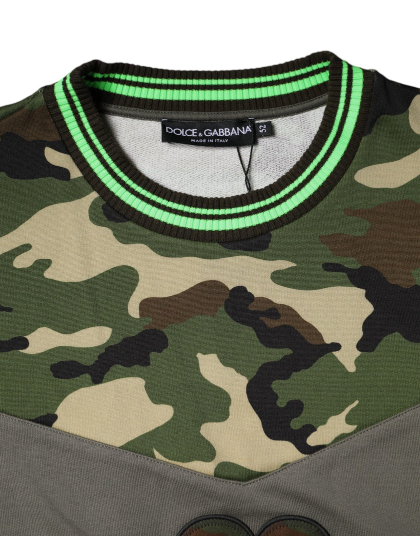 Dolce & Gabbana Mehrfarbiger Camouflage-Sweatshirt