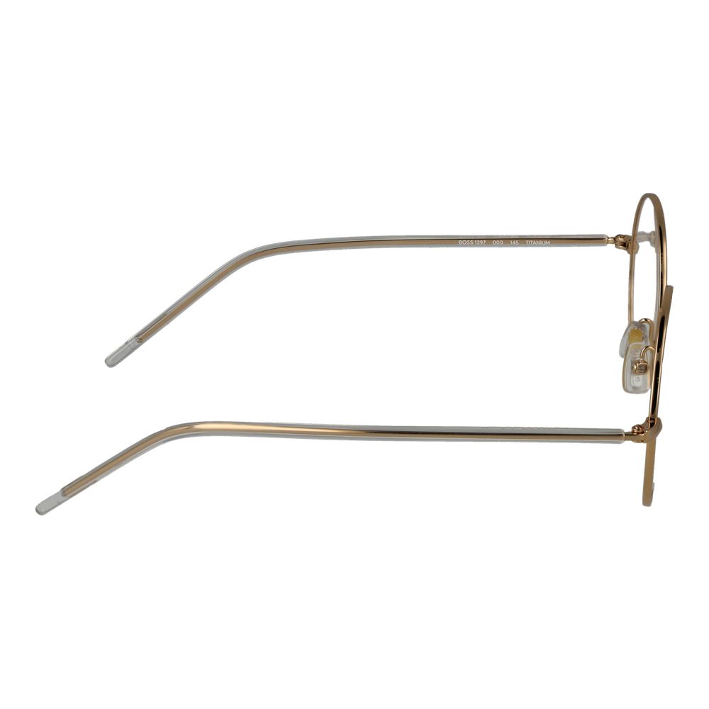 Hugo Boss Brille aus Titan mit Gold-Finish (Fassung)