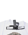 Versace weißes T-Shirt mit Rundhalsausschnitt und Medusa-Print aus Baumwolle