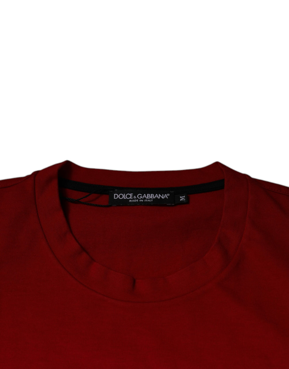 Dolce & Gabbana Red DG Eye Cotton Crew Neck T-Shirt