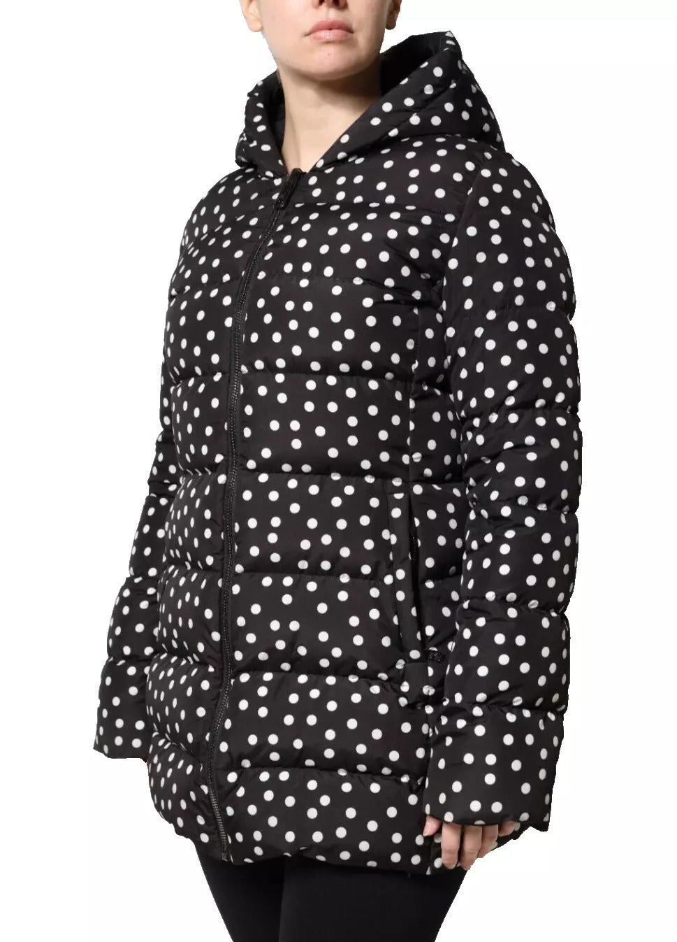Dolce & Gabbana Black Reversible Hooded Polyester Jacket