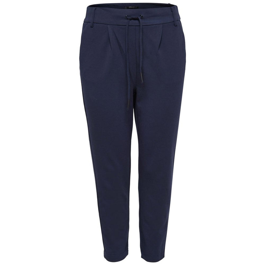 Only blue casual trousers made of viscose
