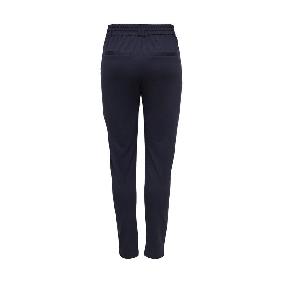 Only blue casual trousers made of viscose