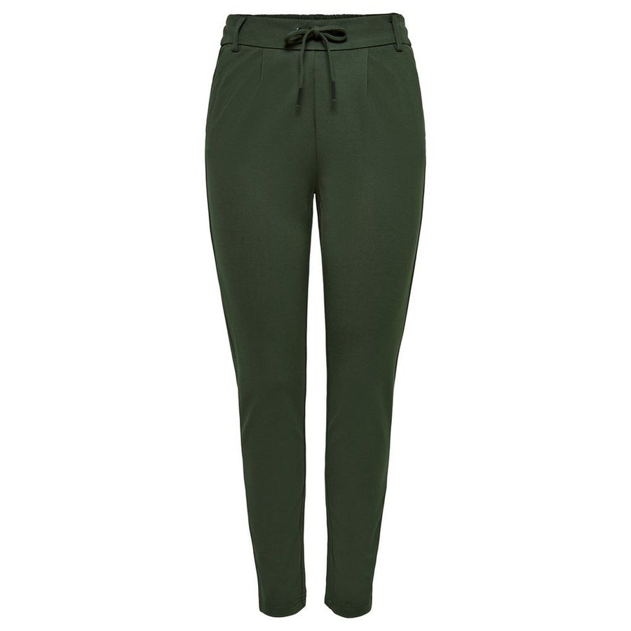Only green viscose trousers in a casual look