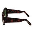 GCDS Sonnenbrille aus braunem Kunststoff
