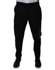 Dolce & Gabbana Schwarze Baumwolle Männer Cargo Freizeithosen
