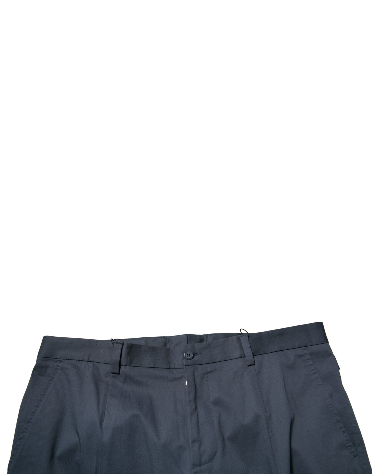 Dolce & Gabbana Dark Blue Cotton Stretch Skinny Men's Suit Trousers
