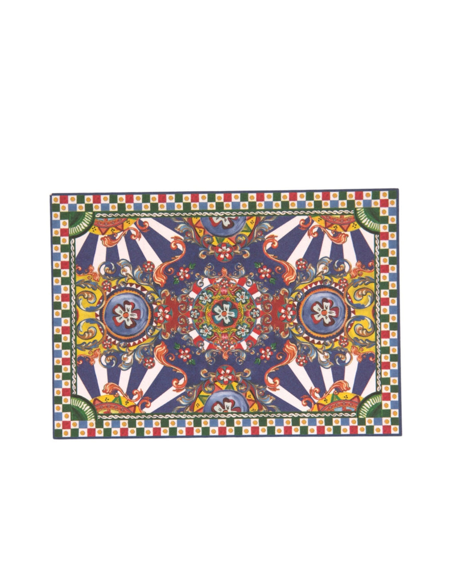 Dolce & Gabbana Multicolor Carretto Siciliano Postcard Holder