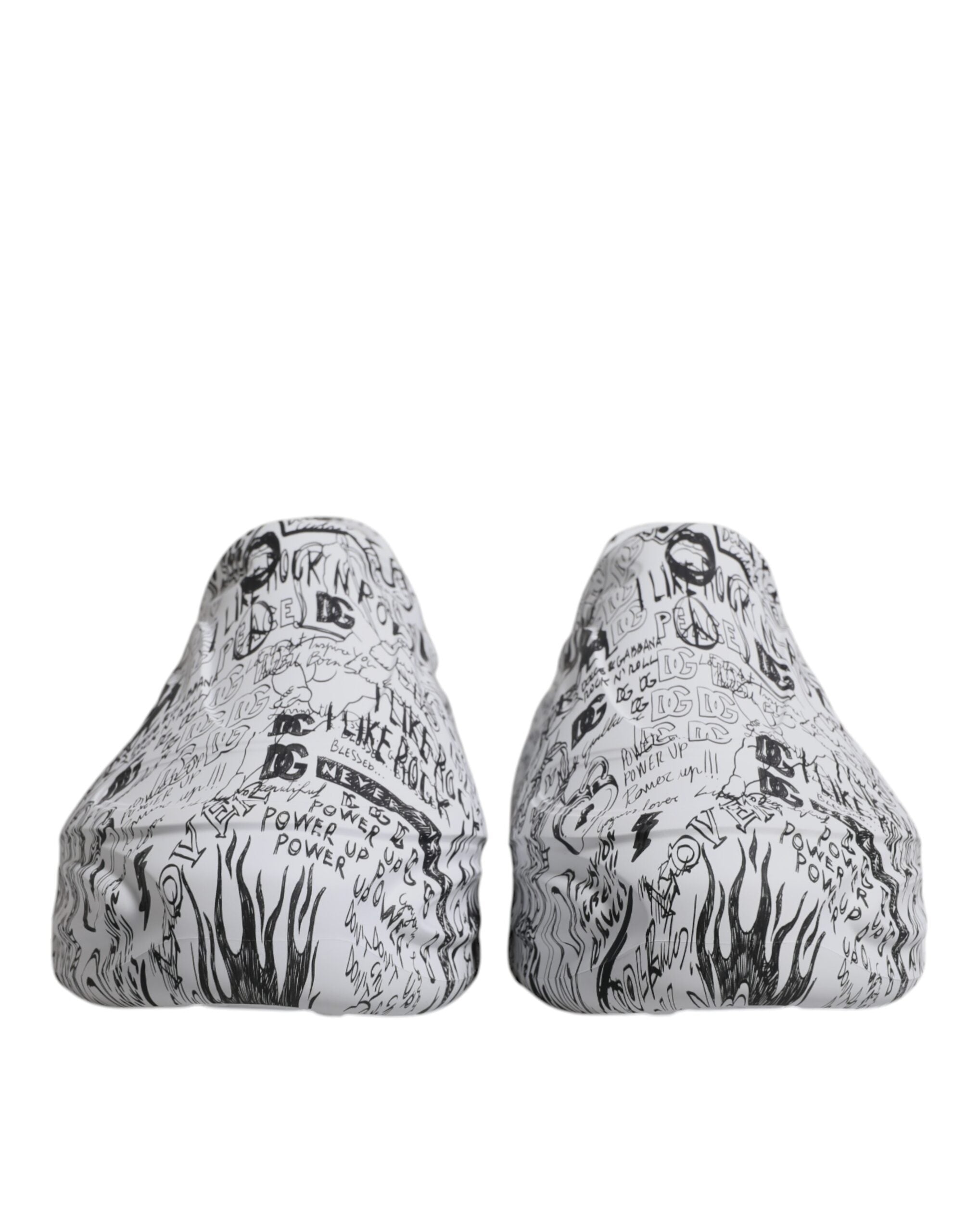 Dolce & Gabbana Weiß Schwarz Graffiti Daymaster Sneakers