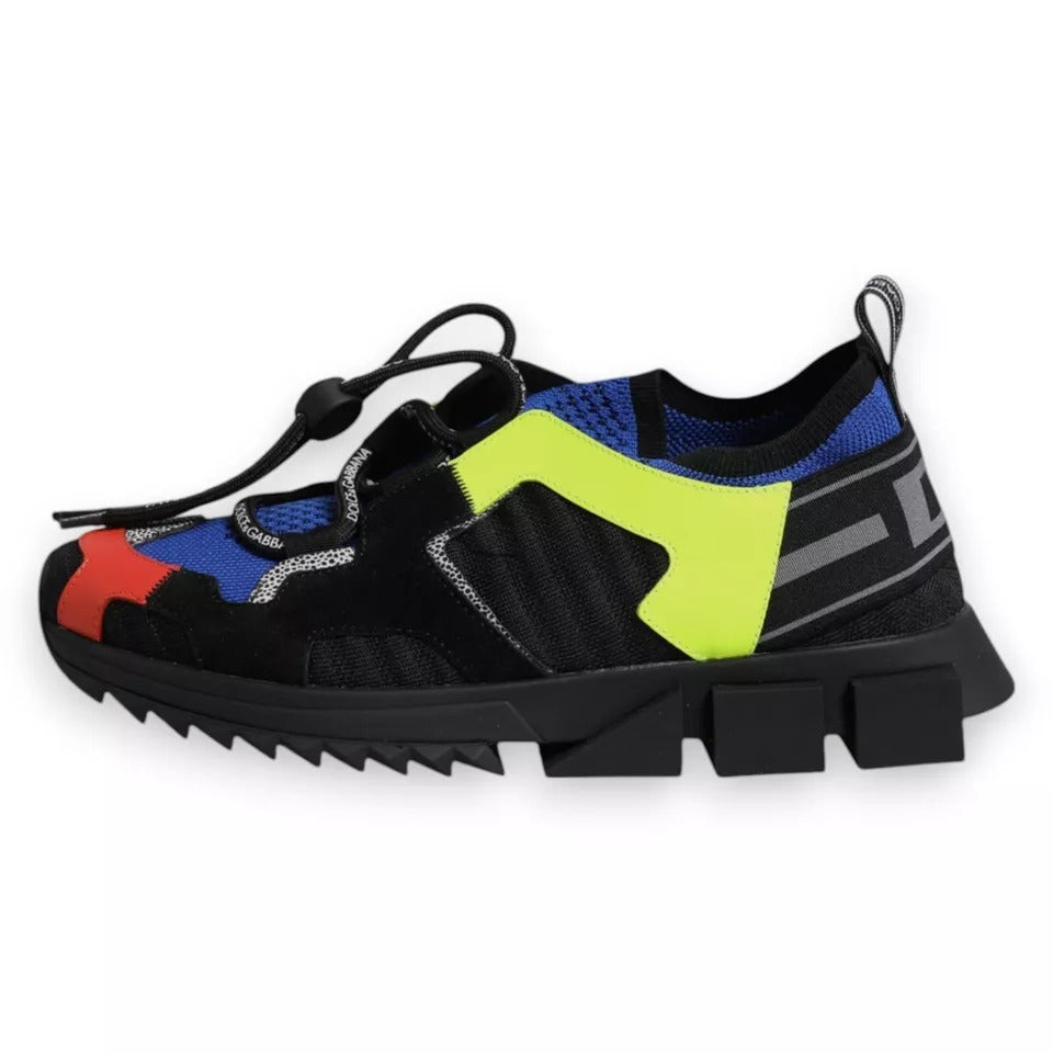 Dolce & Gabbana Multicolor Mesh Sorrento Trekking Turnschuhe Schuhe
