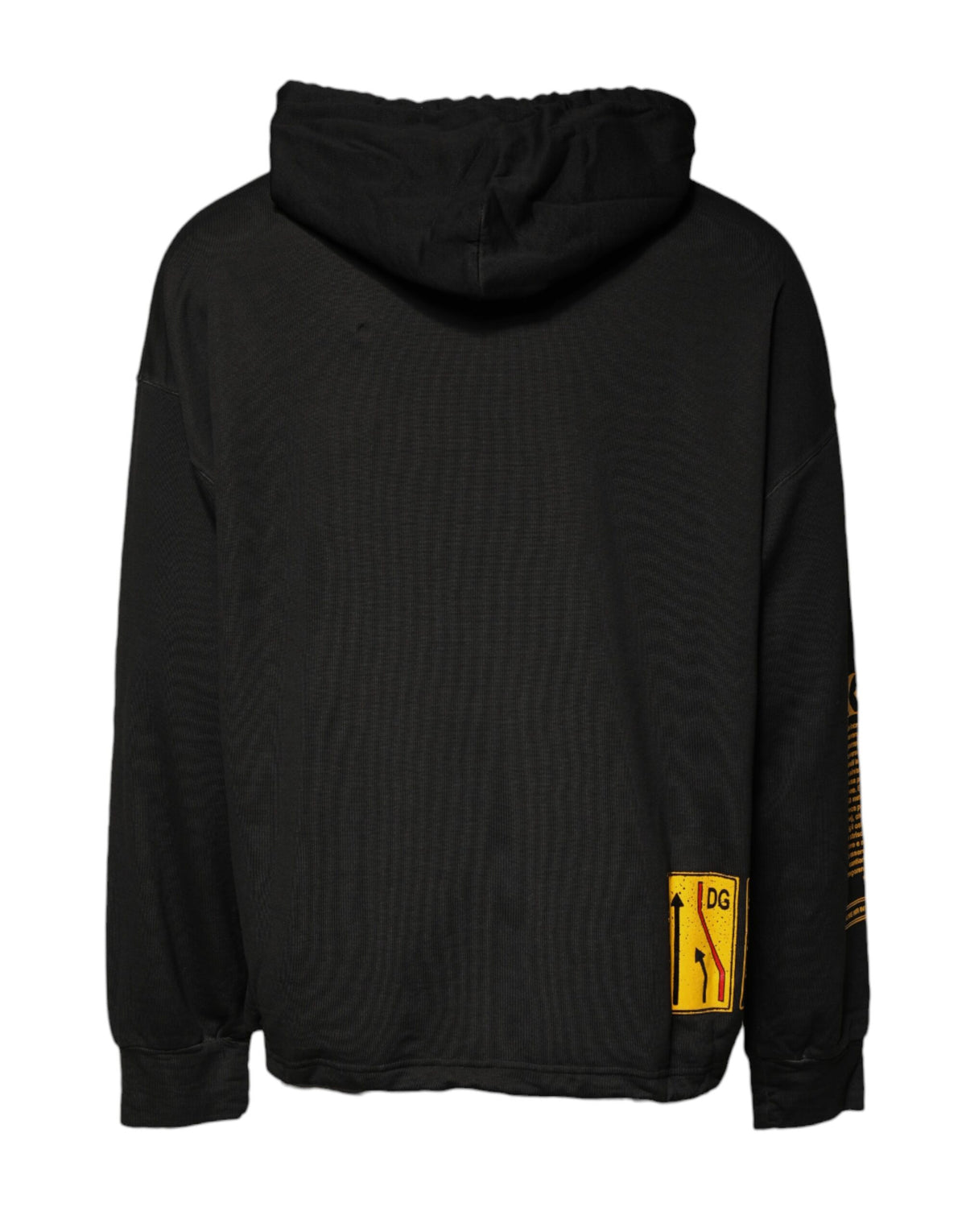 Dolce & Gabbana Black DG Shield Cotton Hoodie