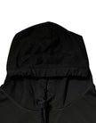Dolce & Gabbana schwarzer DG Shield Kapuzenpullover aus Baumwolle