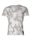 Dolce & Gabbana White Grey Camouflage Cotton Crew-Neck T-Shirt