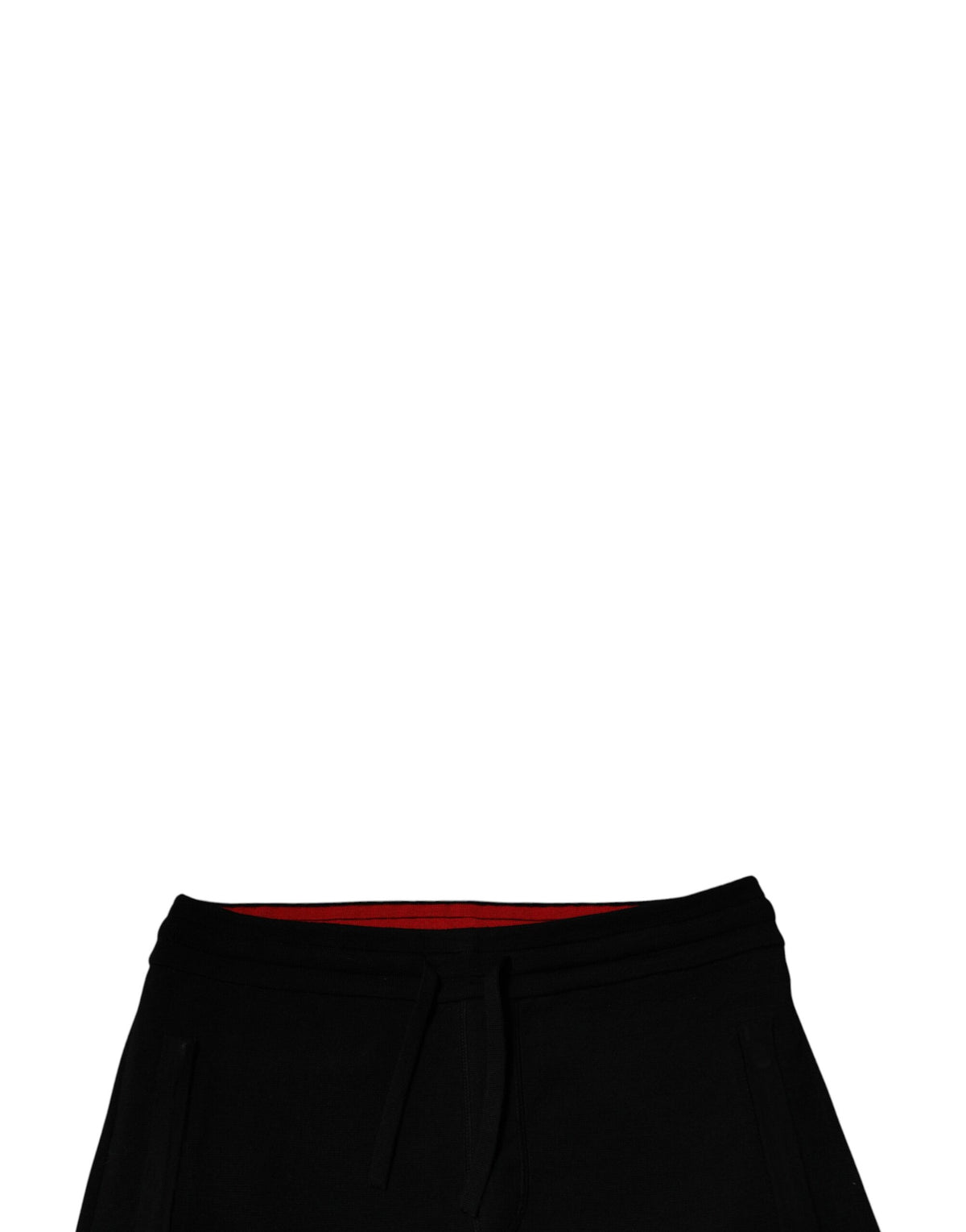Dolce & Gabbana Black Mid-Rise Wool Joggers