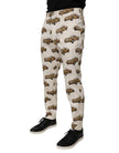 Dolce & Gabbana Off White Cars Baumwolle Skinny Herren Jeans