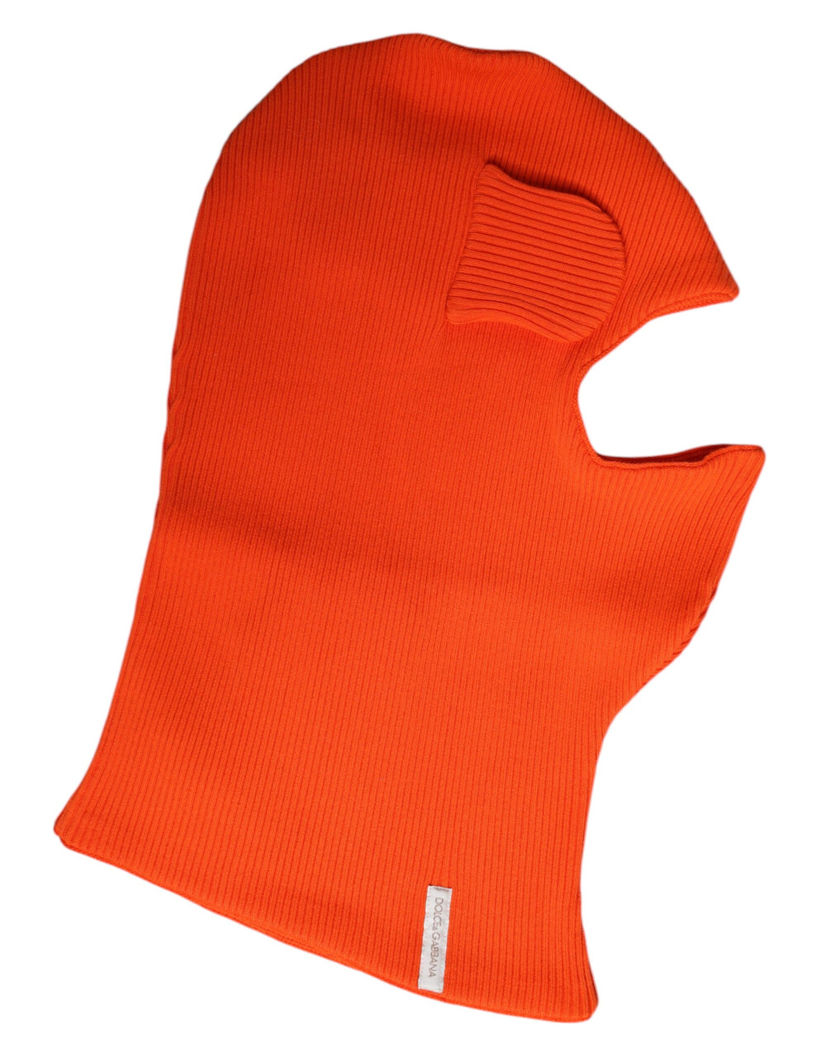 Dolce & Gabbana Orange Cotton Full Face Balaclava Hat