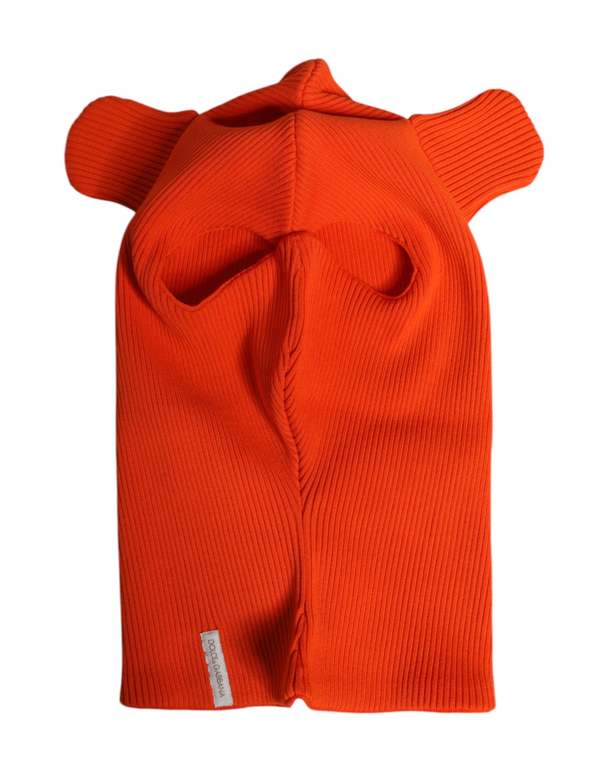 Dolce & Gabbana Orange Cotton Full Face Balaclava Hat
