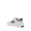 Burberry Weiße Low-Top-Sneaker aus Kalbsleder Bos Taurus