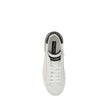 Dolce & Gabbana Weiße Low-Top-Sneaker aus Kalbsleder Bos Taurus
