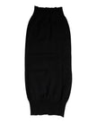 Dolce & Gabbana Schwarzer Kaschmir Strick-Halswärmer Foulard-Schal