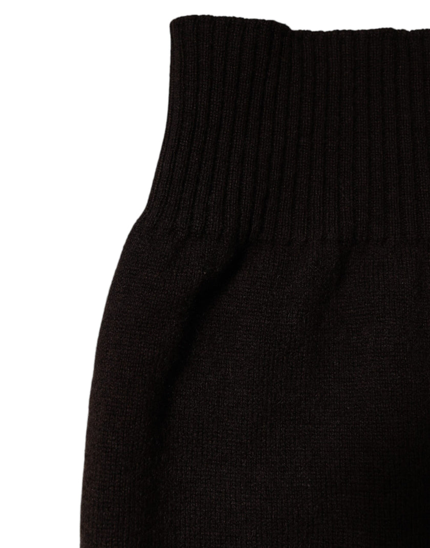 Dolce & Gabbana Brauner Kaschmir-Strickschal/Foulard