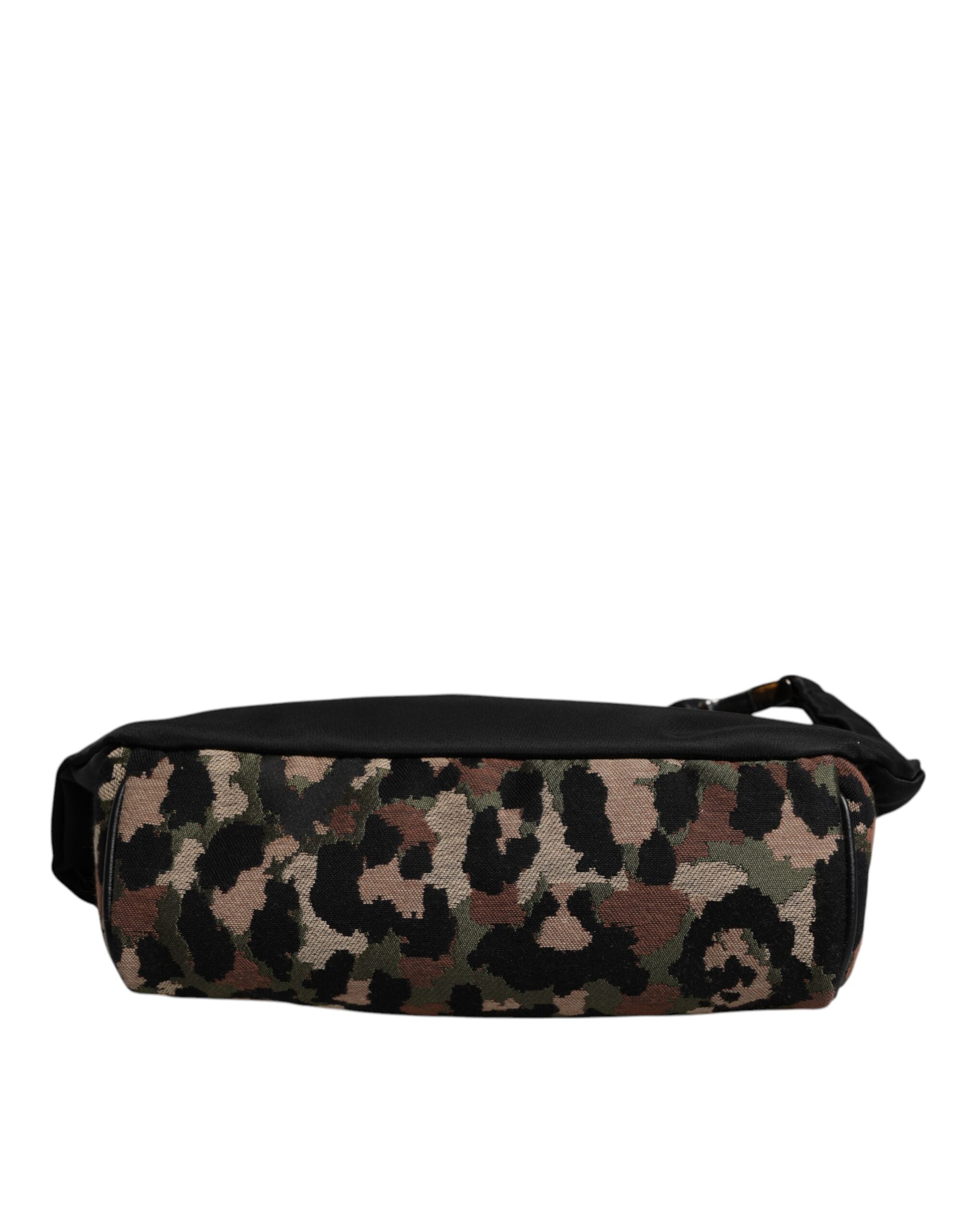 Dolce & Gabbana Multicolor Leopard DG Logo Gürtel Bauchtasche