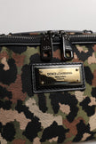 Dolce & Gabbana Multicolor Leopard DG Logo Gürtel Bauchtasche
